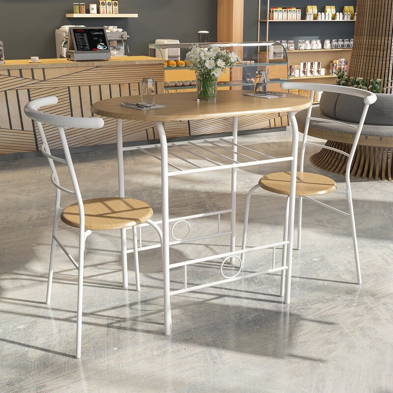 Volmer 3 piece compact dining 2025 set