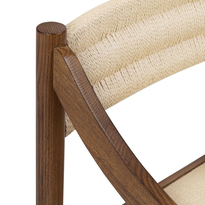 Poly & Bark Torge Wood Dining Chair in Walnut