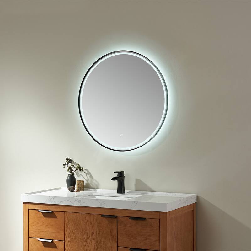 32'' Round LED Lighted Accent Bathroom/Vanity Wall Mirror