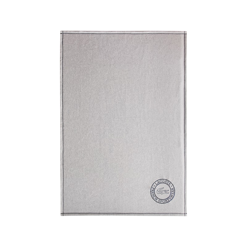 Lacoste Sportswear Cotton Throw Blanket 50" x 70" - Gray - Throw
