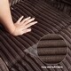 preview thumbnail 28 of 37, Corduroy Recliner Chair, Manual Recliner Sofa with Handle, Pillow Top Arms, Thick Padding, Side Pocket, 330Lbs Capacity