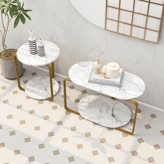 Alazyhome Modern Nesting Coffee Tables, Set of 2 - Bed Bath & Beyond ...
