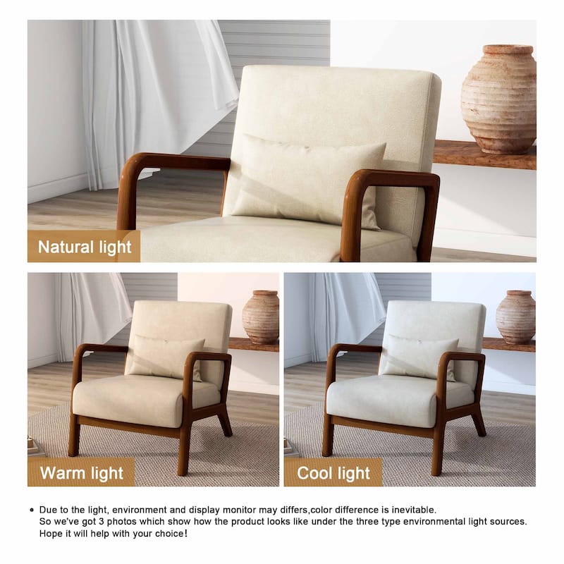 Modern Upholstered Accent Chairs for Living Room