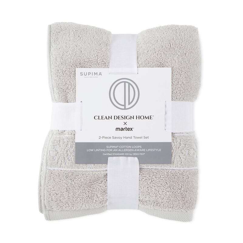 Clean Design Home x Martex 2-Pack Hand Towel Set