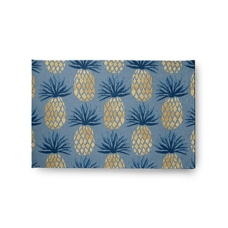 Pineaaple Insoired Rug Pineapple Stripes Indoor/Outdoor Rug - Bed Bath & Beyond - 35689888