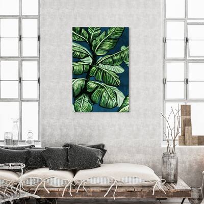 Oliver Gal 'Jewel Toned Leaves' Floral and Botanical Wall Art Canvas ...