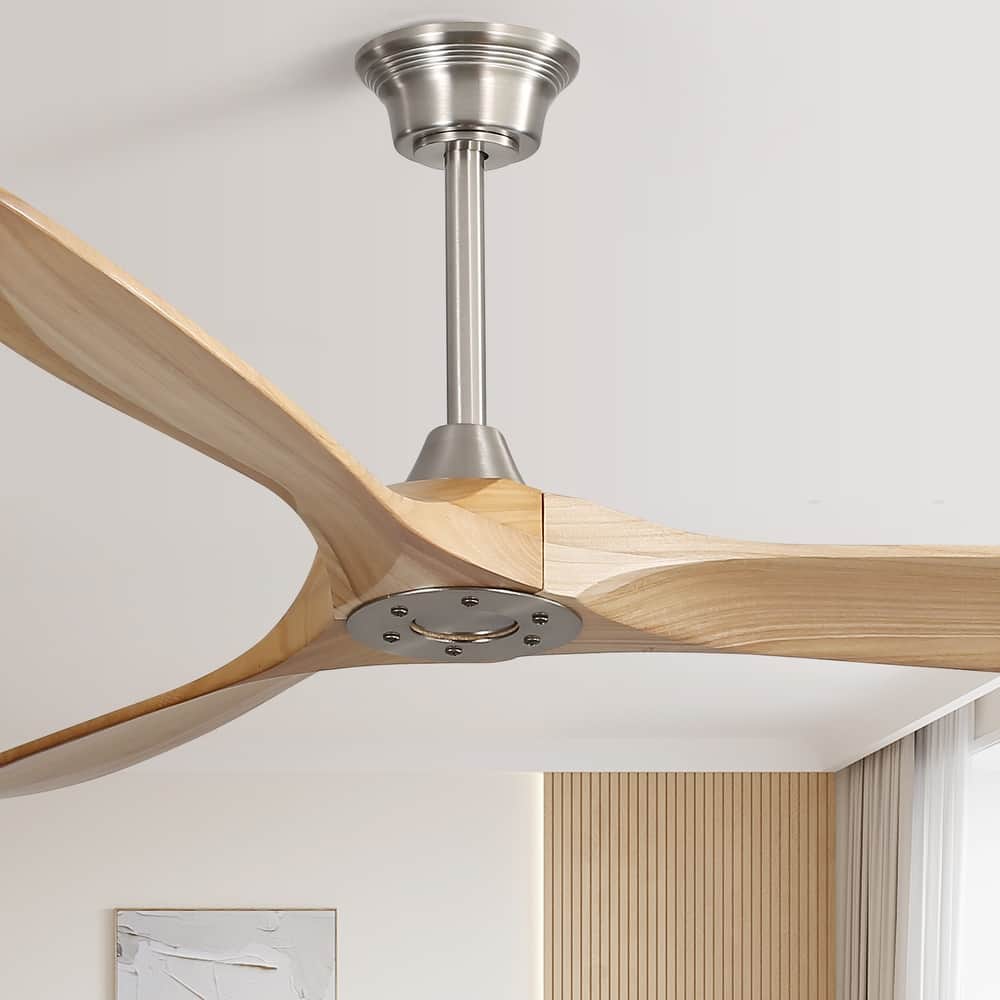 52''/60" Large Ceiling Fan without Lights, Remote Control and Reversible Motor Included, Smart Optinal