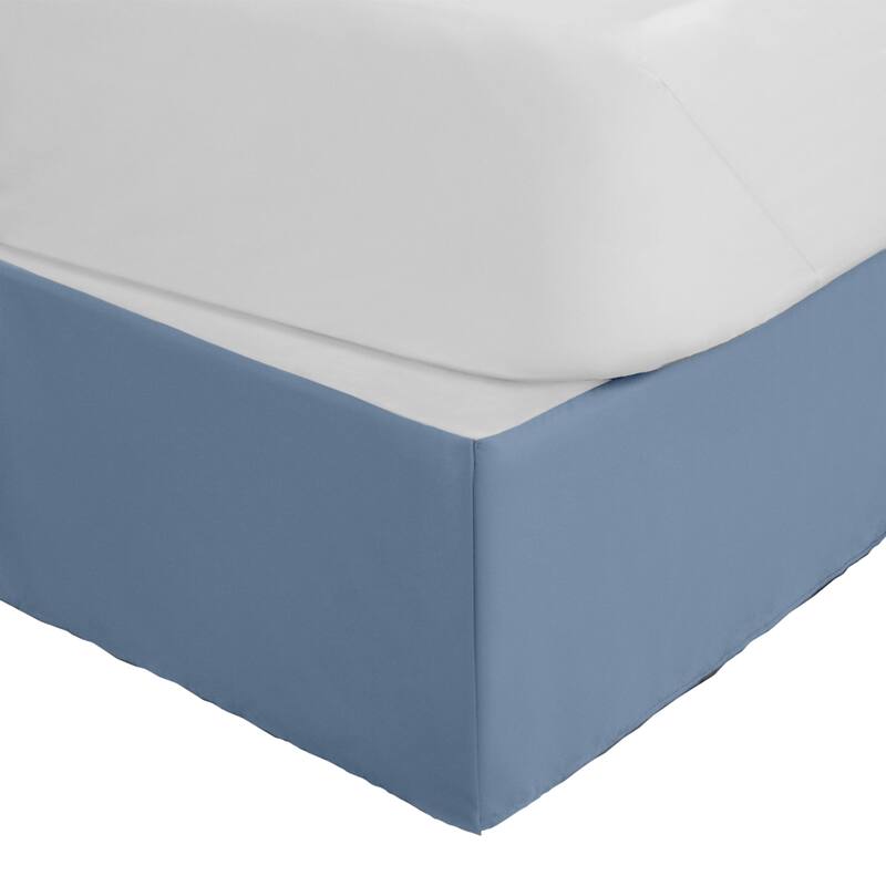Martex 100% Microfiber Inverted Pleat Bed Skirt 15 Inch Hotel Quality