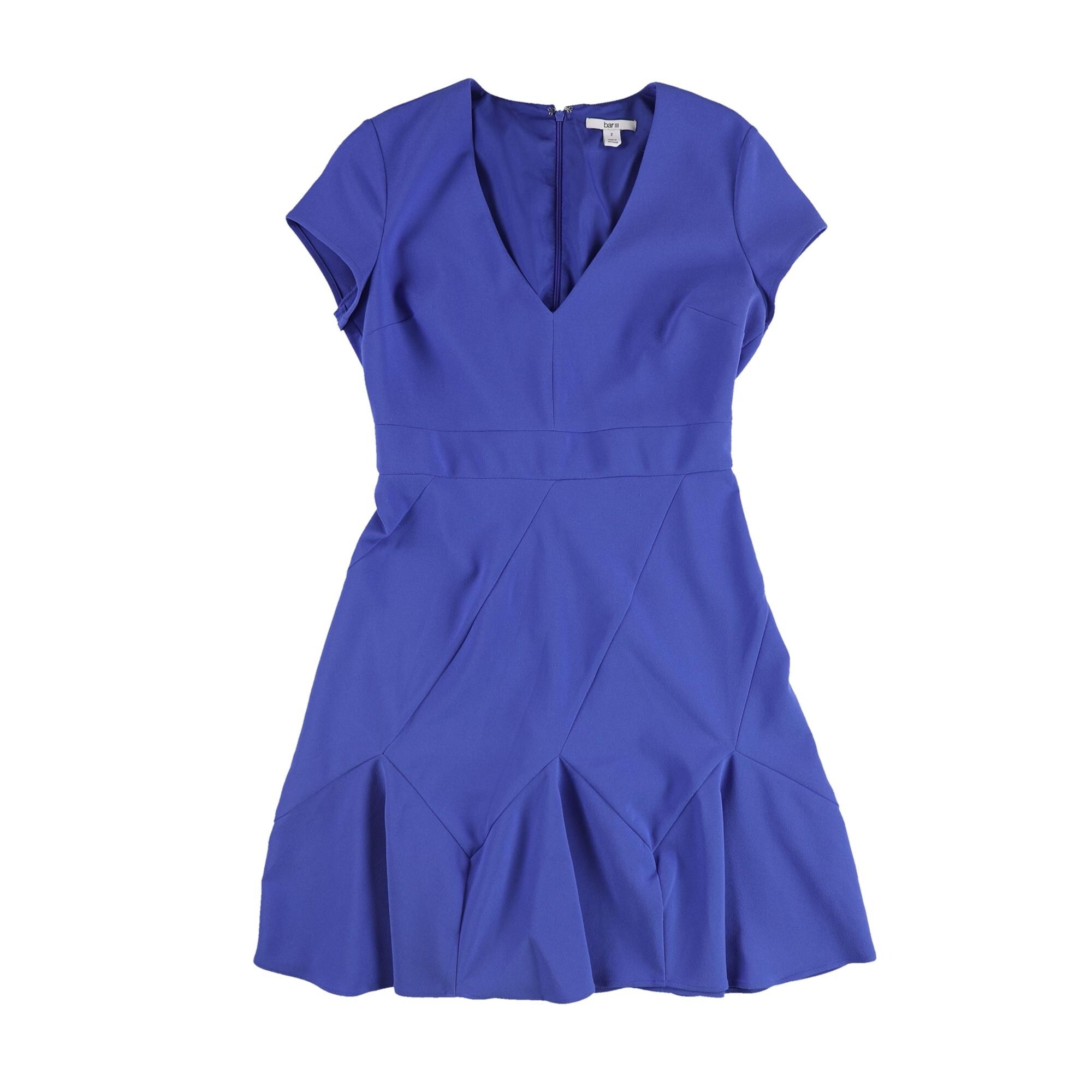 Bar Iii Womens Seam-Detail Fit & Flare Dress - Overstock - 41852467