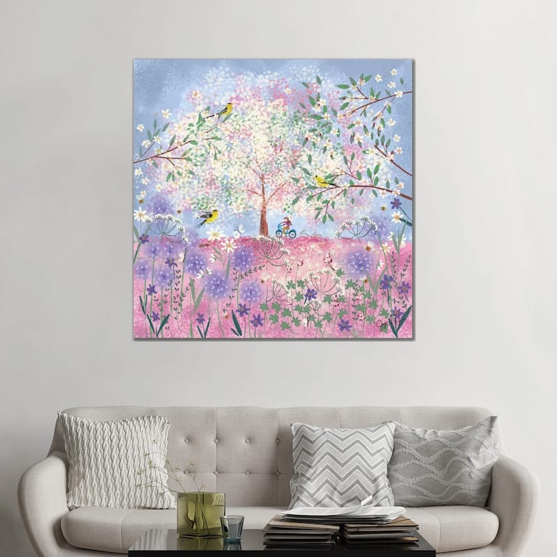 iCanvas "Periwinkle Spring Flora" by Joy Laforme Canvas Print