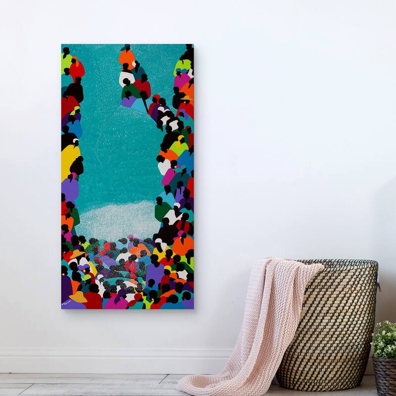 Pilgrimage Saut d'Eau by Synthia SAINT JAMES Canvas Art Print