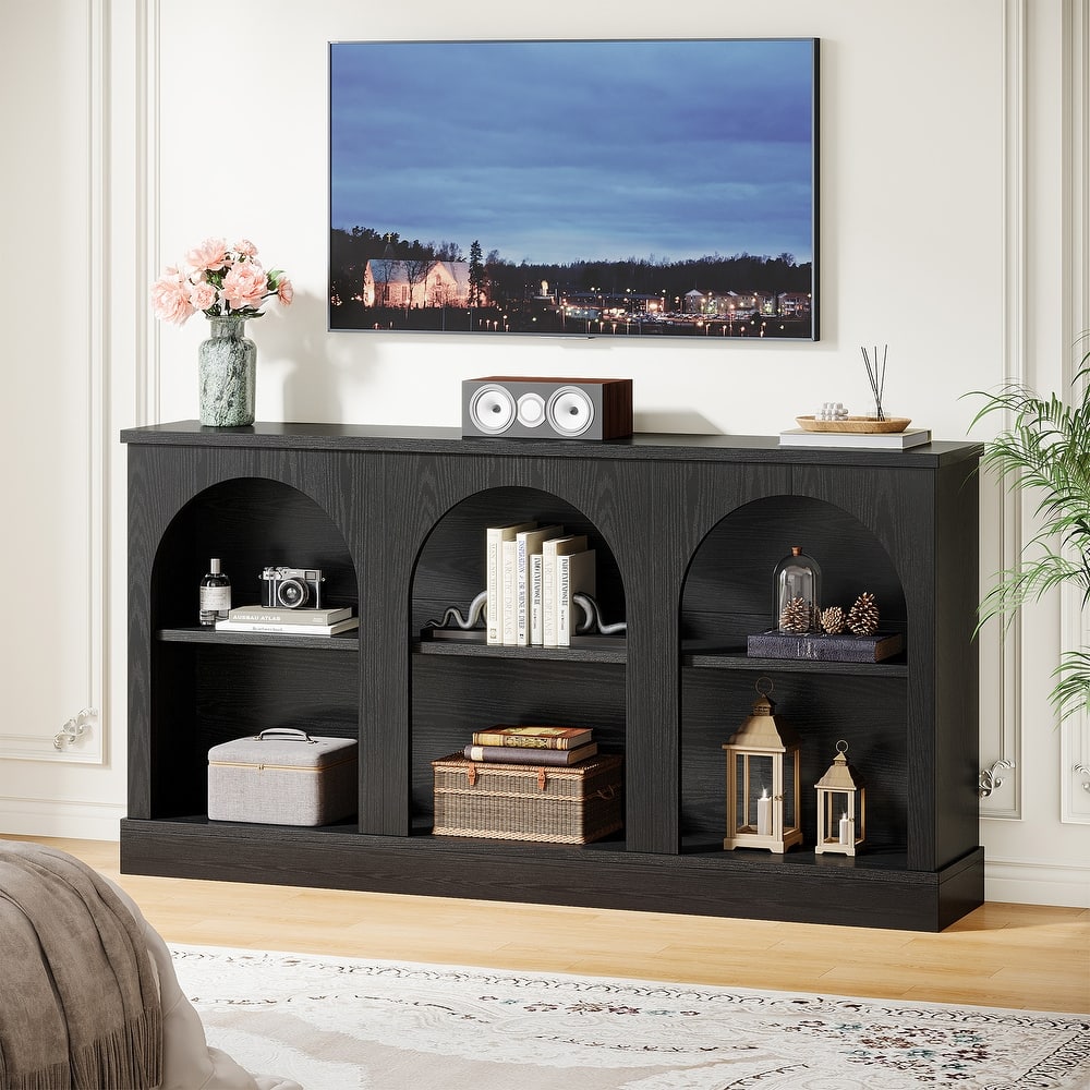 TV Stand for 55/60/65 Inch TV, Farmhouse Country Entertainment Center