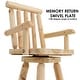 preview thumbnail 9 of 15, Sunnydaze Rustic Bar Stool - Log Cabin Style - Unfinished Wood Construction - 4'