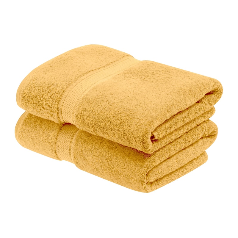Superior Egyptian Cotton Pile Heavyweight Bath Towel Set of 2