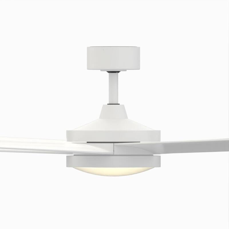 Brawn 64 inch Indoor/Outdoor Ceiling Fan with LED CCT Select Light Kit - Matte White