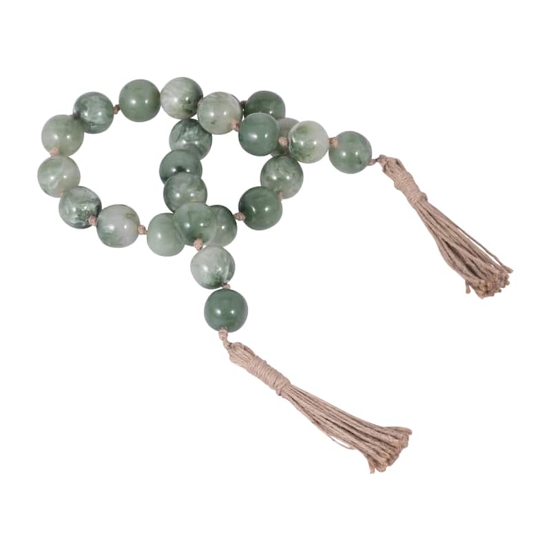 Sagebrook Home Resin Bead Garland - Elevate Your Space with Elegant Decor - 36" x 1" x 1"