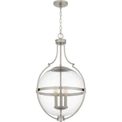 Chicago 3-Light Brushed Nickel Pendant Light
