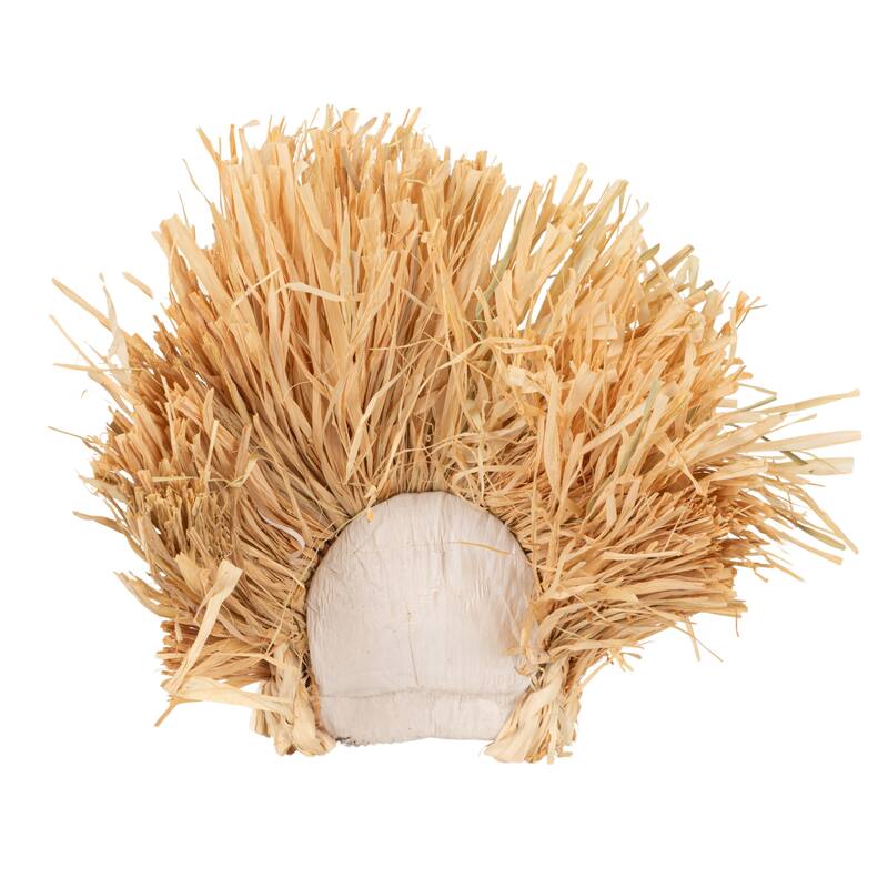 Autumnal Corn Husk Turkey Décor - 11.75" L x 8" W x 9.5" H