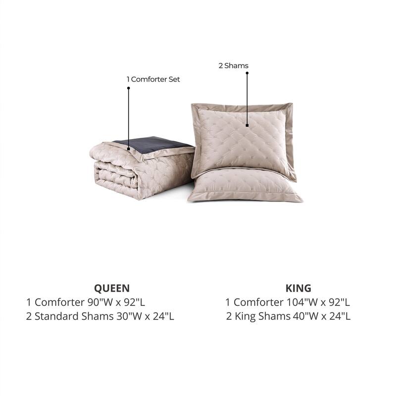 Bebejan 3 Piece Velvet Comforter Set