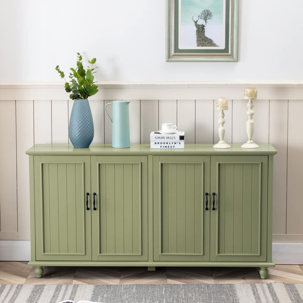 Kitchen Sideboard Coffee Bar Cabinet Accent Storage Cabinet