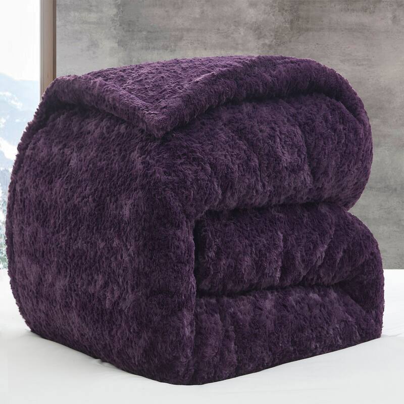 Wriggle With It - Coma Inducer® Oversized Comforter Set - Darkest Possible Purple