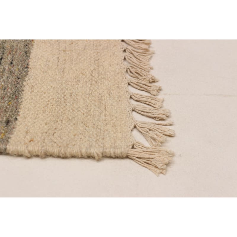 Ankara FW Cream, Grey Kilim 5'1" x 7'9" - 5'1 x 7'9