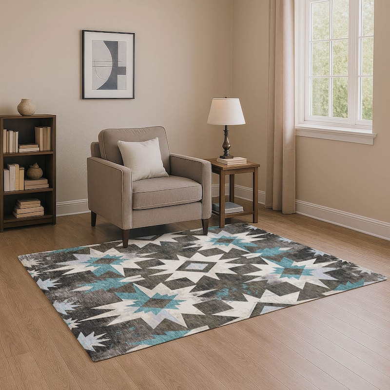 Premium Washable Super Soft Mayfield Rug - Coffee - 8' x 10'