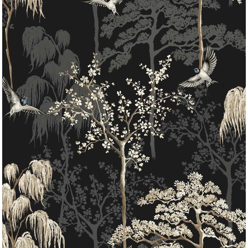 Arthouse Bird Garden Peel and Stick Wallpaper