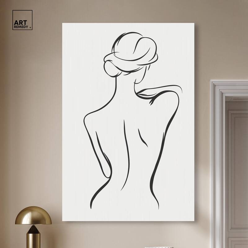 Woman in Contour III Canvas by Art Remedy, Gallery Wrapped