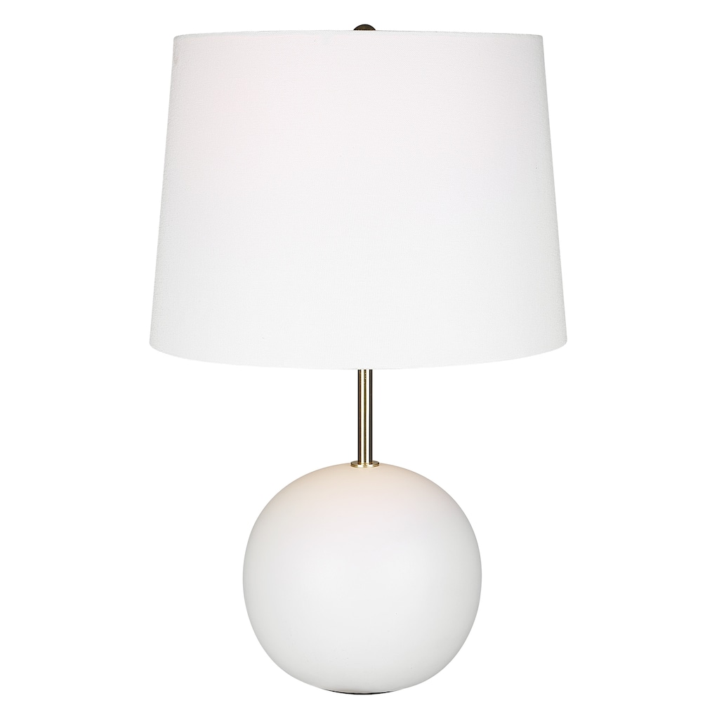 Round Ceramic Sphere Base 1-Light Accent Lamp - 22 x 14 x 12