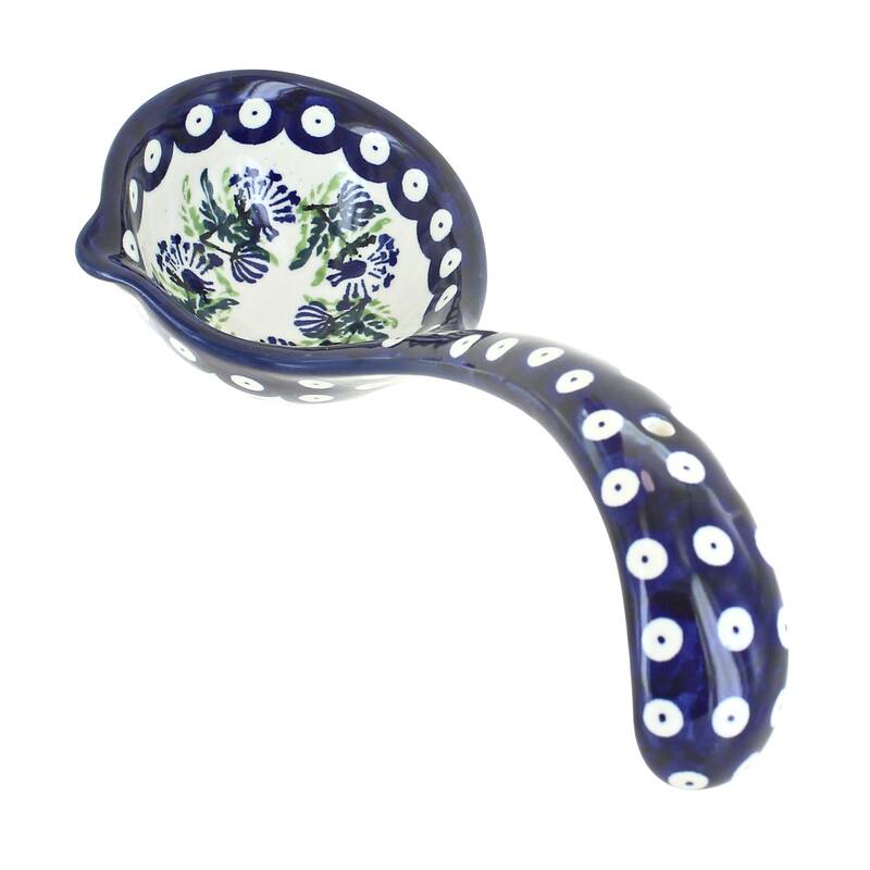 Blue Rose Polish Pottery 1367 Zaklady Soup Ladle - Sweet Annie