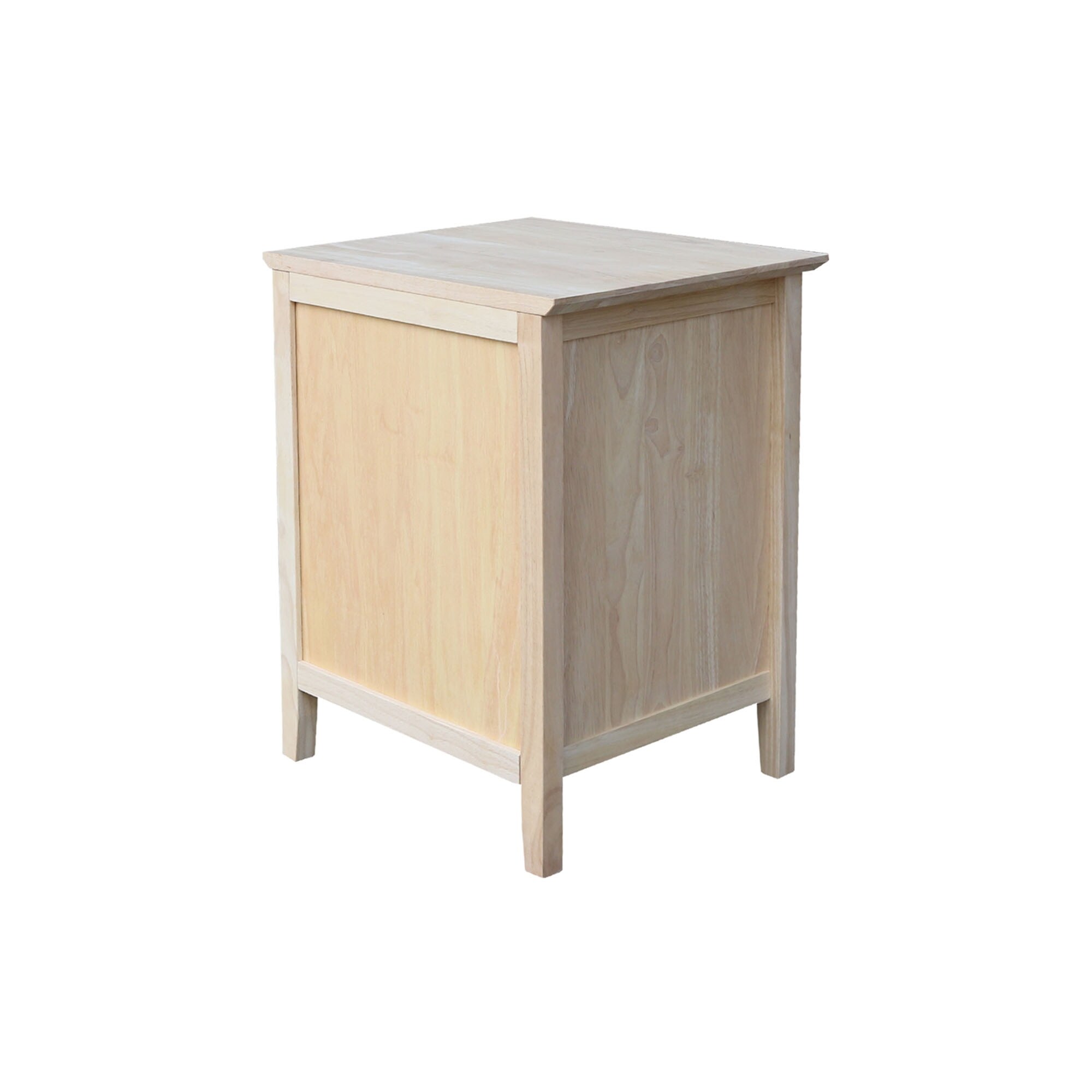 Shop Ready To Finish 3 Drawer Nightstand With Butcher Block Surface Overstock 10867551