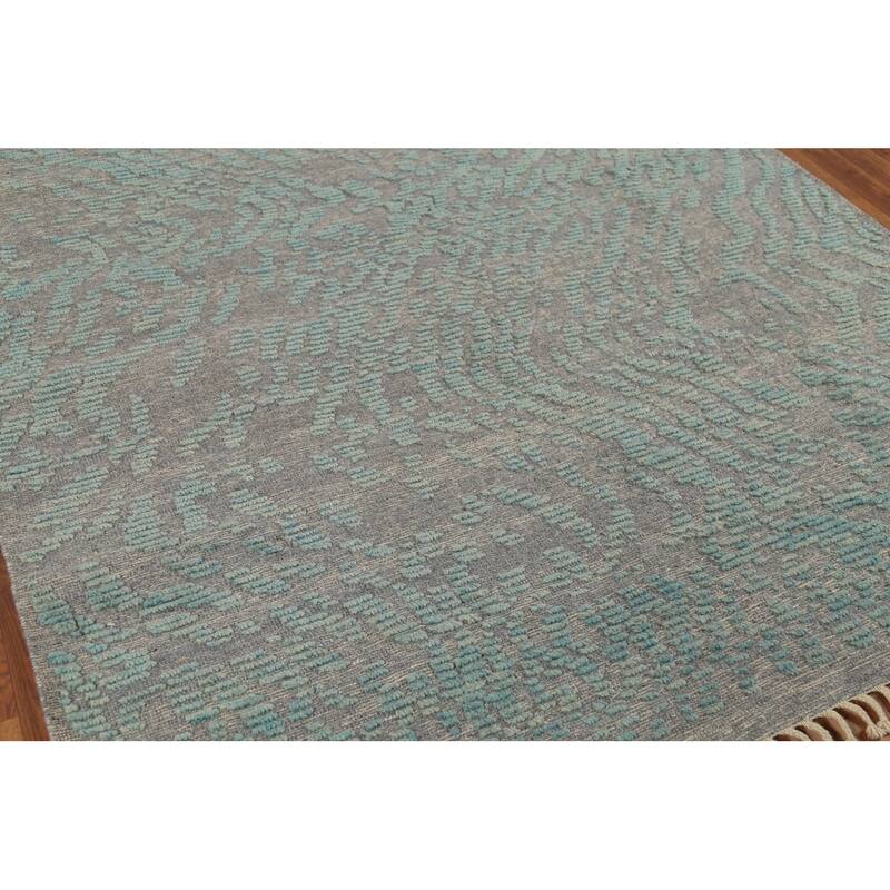 Moroccan Abstract Area Rug Handmade Wool Carpet - 6'0"x 9'1"