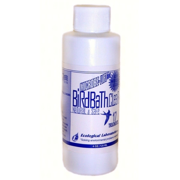 3” White Microbe-Lift Bird Bath Clear 4 oz. - N/A