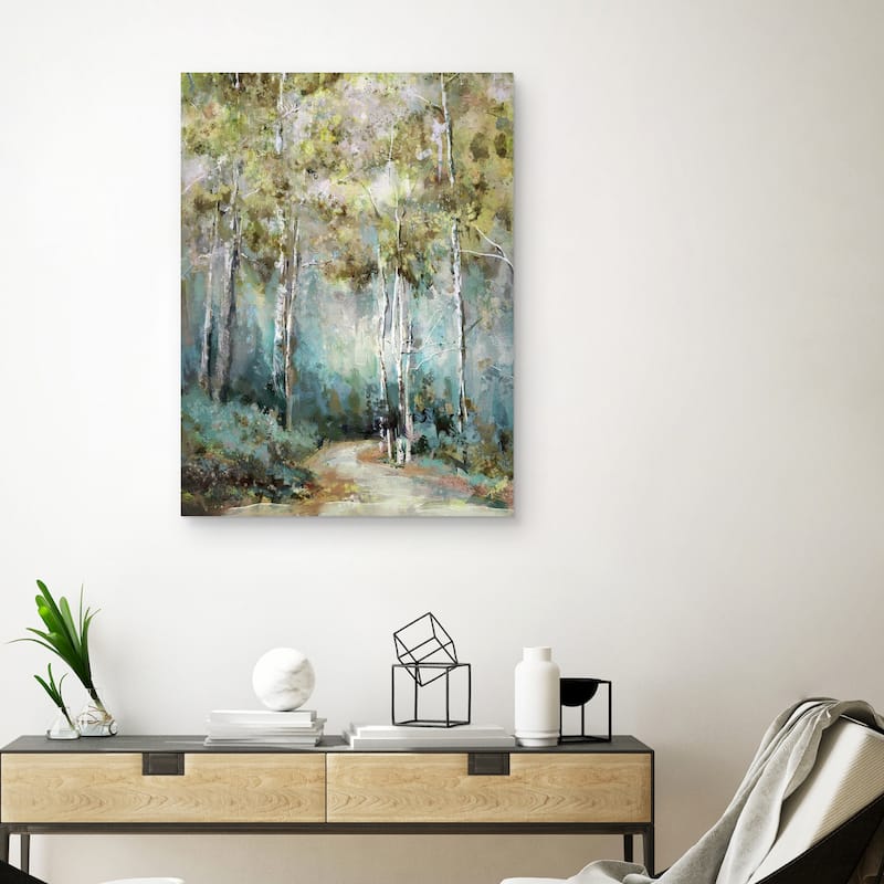 Winding Way Spring by Studio Arts Canvas Art Print