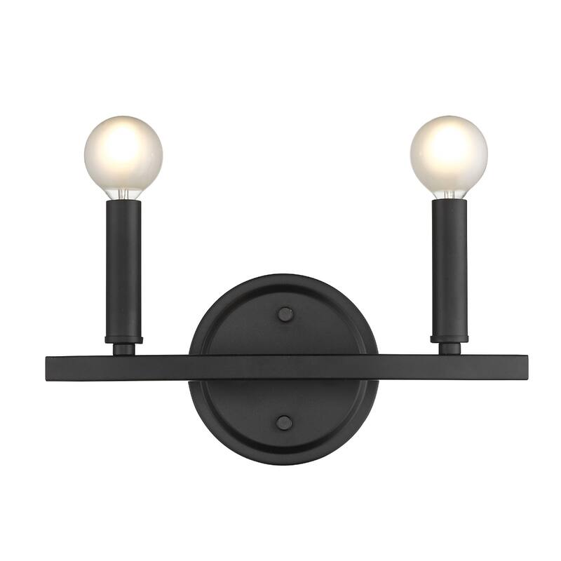 Steel Wall Sconce 2 Light LED Reversible Mount Fixture - 4” x 12” x 6.63” (D x W x H)
