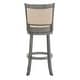 preview thumbnail 25 of 49, Verona Panel Back Linen Swivel 29-inch High Back Bar Stool by iNSPIRE Q Classic