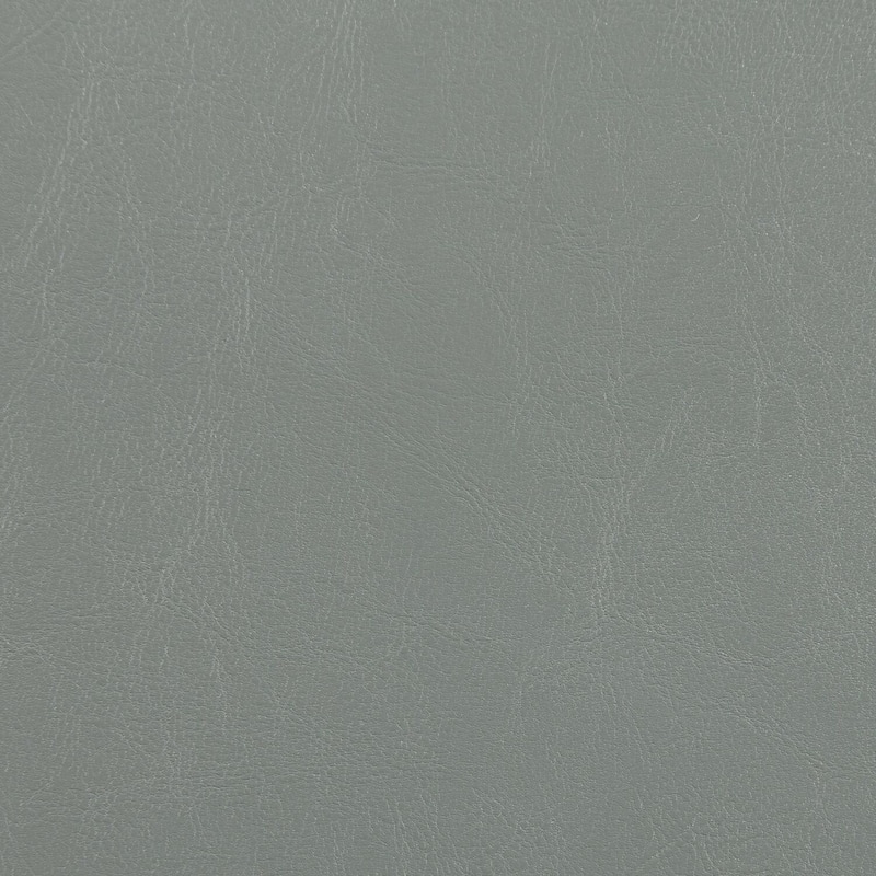 Modern Dining Chairs Set - Faux Leather Side Chairs, Grey Nailhead Trim, Chrome Finish, Set of 2 - 39