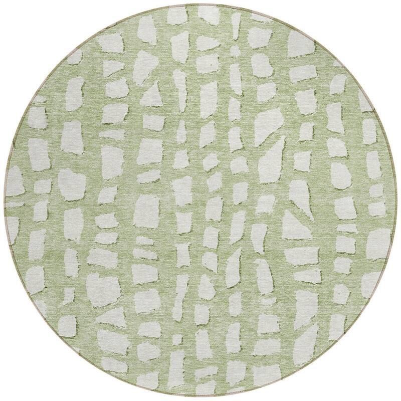 HomeRoots Abstract Transitional Rectangle Outdoor Rug