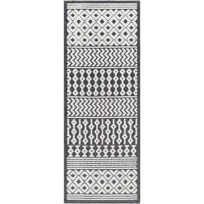 Livabliss Lyna Country Diamond Washable Area Rug