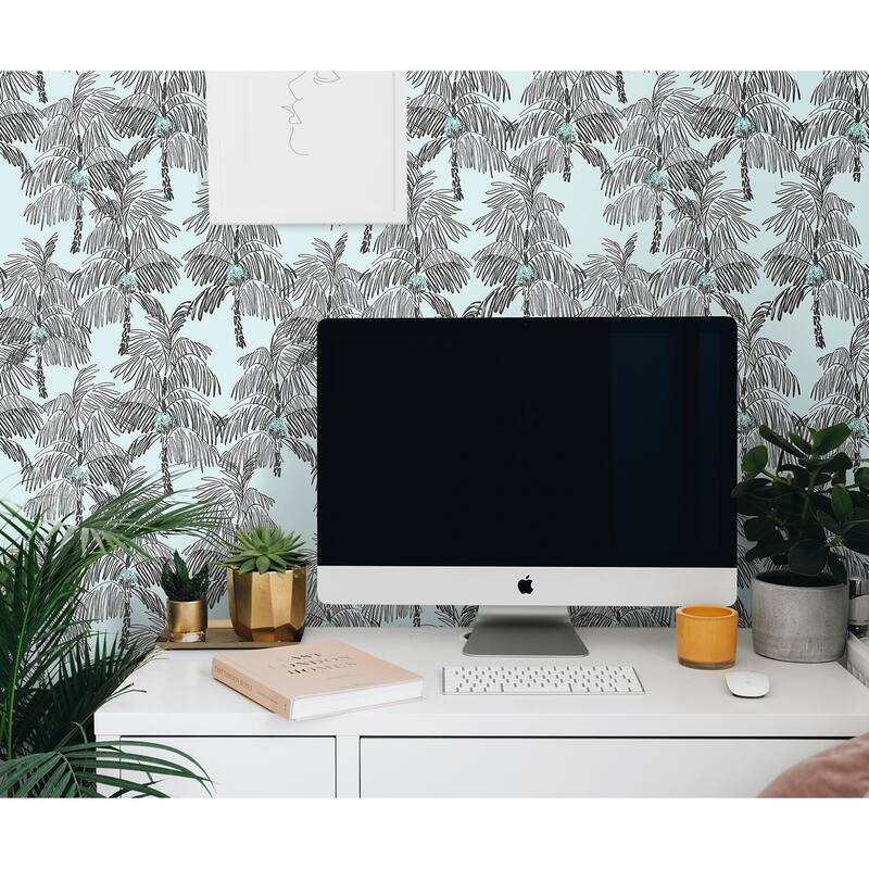 NextWall Palm Beach Peel and Stick Wallpaper