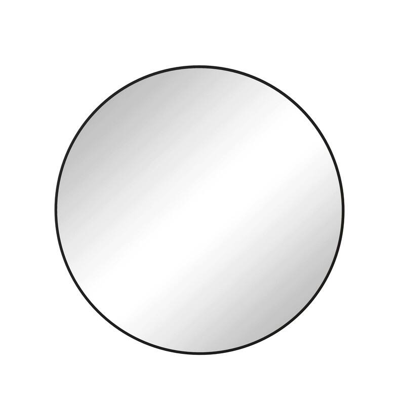 48" Metal Framed Wall Mirror Round Vanity Mirror Dressing Mirror