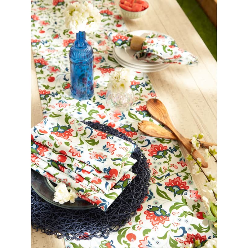DII Garden Floral Print Outdoor Napkin (Set of 6)