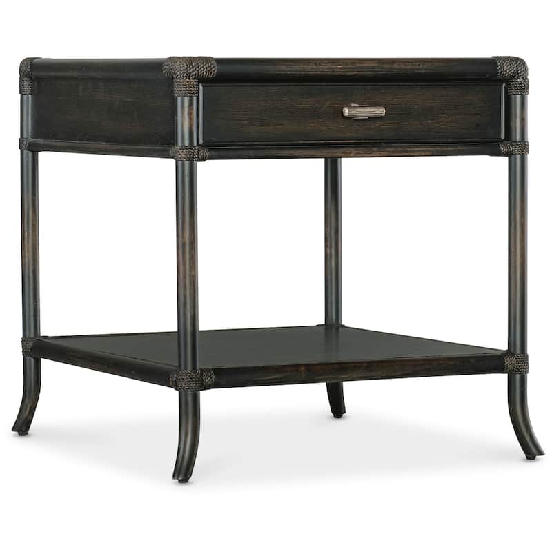 Hooker Furniture 6950-80213 Retreat 27" Wide Wood Top Maple and Oak - Black Sand