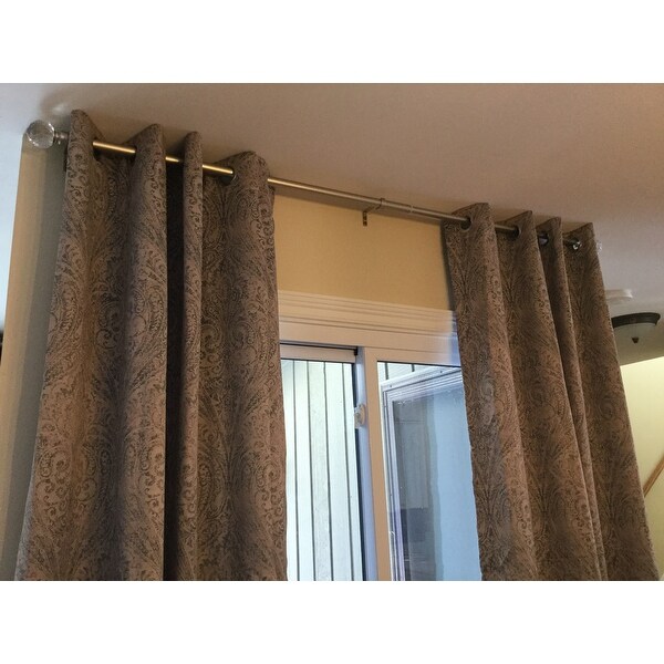 Shop Ati Home Crystal Ball 1 Curtain Rod And Finial Set On Sale