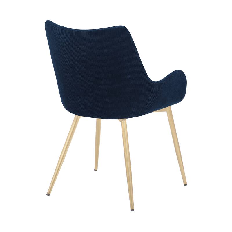 Avery Upholstered Dining Chair with Gold Legs