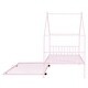 preview thumbnail 28 of 29, Twin Size Metal House Bed with Twin Size Trundle