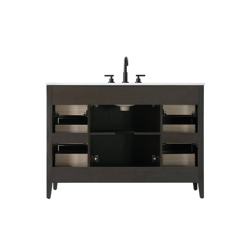 Elegant Lighting VF29348 Millie 48" Free Standing Single Basin Vanity