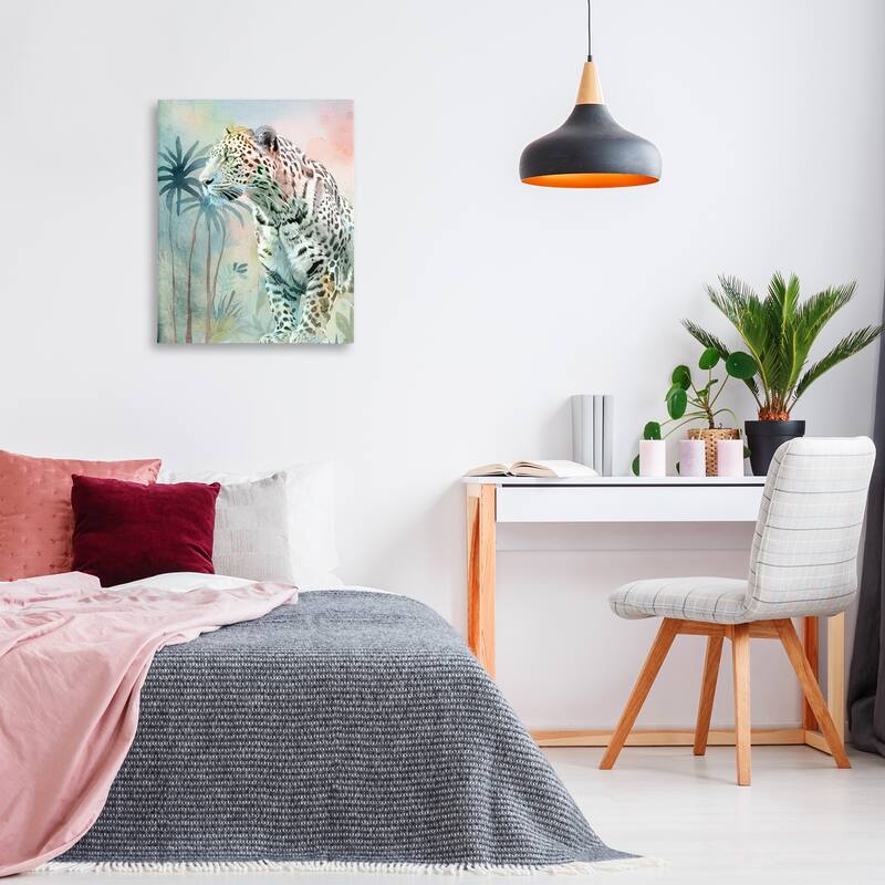 Stupell Gazing Jungle Leopard Canvas Wall Art Design By Kim Allen