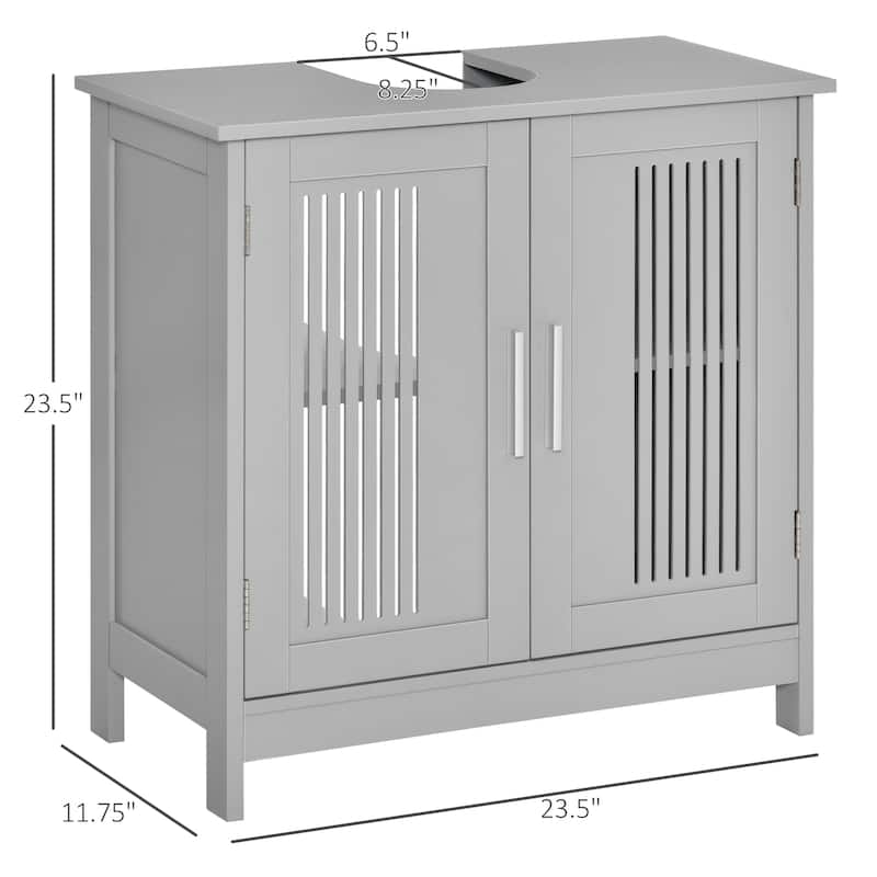 Under Sink Cabinet with 2 Doors and Adjustable Shelves